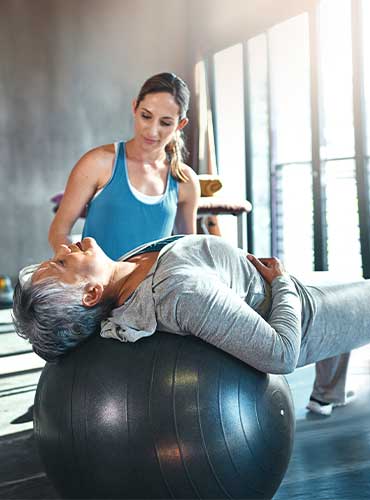 Aktive Therapie im Trainingsbereich