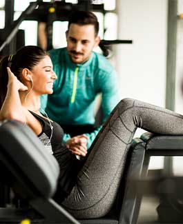 Training im Fitnessbereich